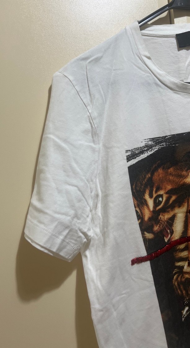 Beyaz Baskılı Erkek Tişört Rh45 London - Görsel 4