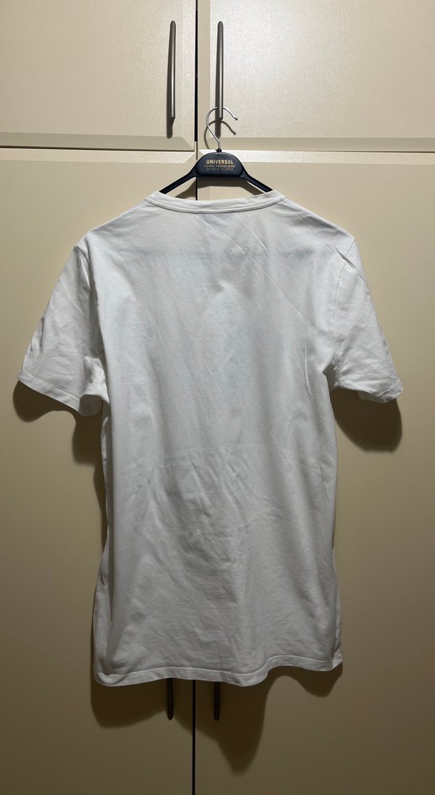 Beyaz Baskılı Rock Punk Tişört - Görsel 4