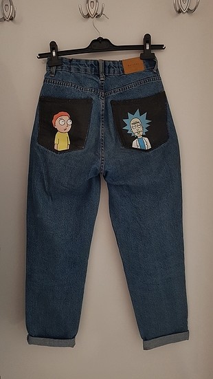 rick and morty çizimli mom jean