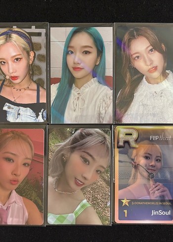 JinSoul Temalı Çok Renkli Transparan Kart Seti