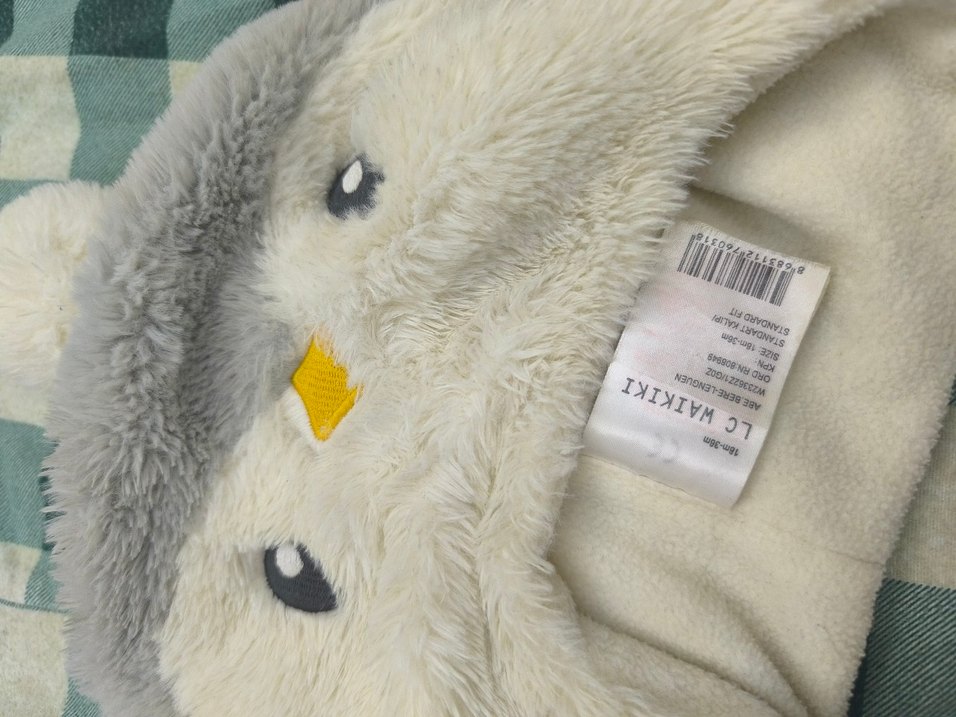 Peluş Penguen Desenli Çocuk Bere - Görsel 3