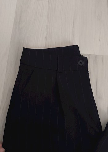 Kadın mavi mor karışımı Pilili Kumaş Pantolon - Görsel 4