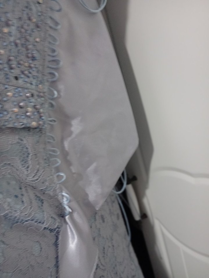 Gri Dantel Kadın Uzun Abiye Elbise - Görsel 4