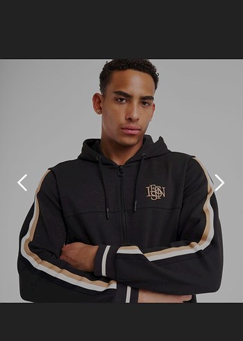 Erkek Siyah Fermuarlı Kapüşonlu Sweatshirt - Görsel 3