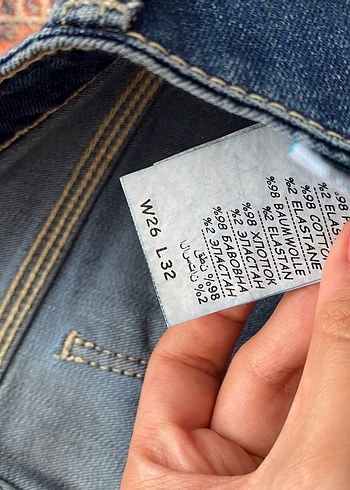 26 Beden mavi Renk düşük bel vintage jean