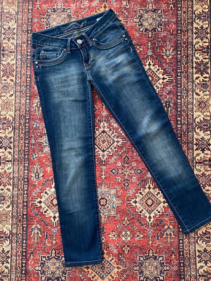 düşük bel vintage jean - Görsel 2