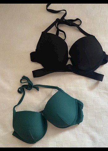 Bohem Siyah Mini Bikini Üstü