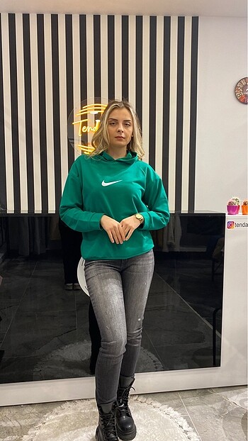 diğer Beden yeşil Renk Nike kapüşonlu sweat