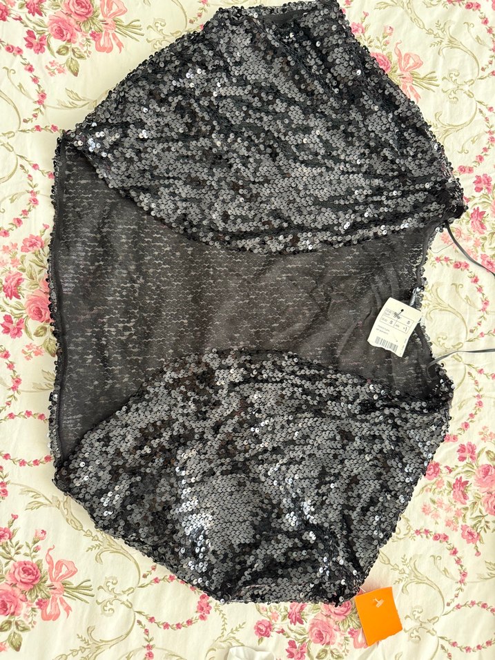 Siyah Payetli Bolero s beden - Görsel 2
