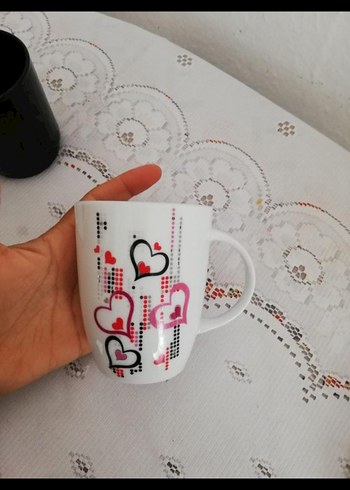 Renkli cupcake desenli porselen kupa - Görsel 3