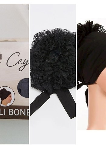 Bej Elastik Kadın Bone - Görsel 2