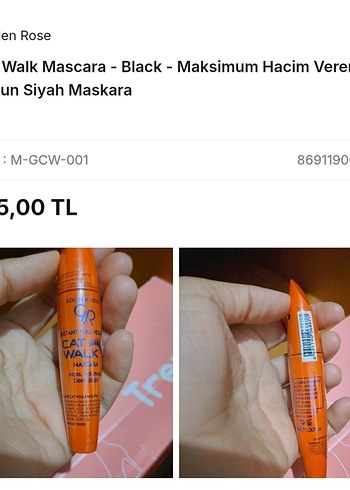 Golden Rose Cat Walk Maskara - Parlak Bej - Görsel 3