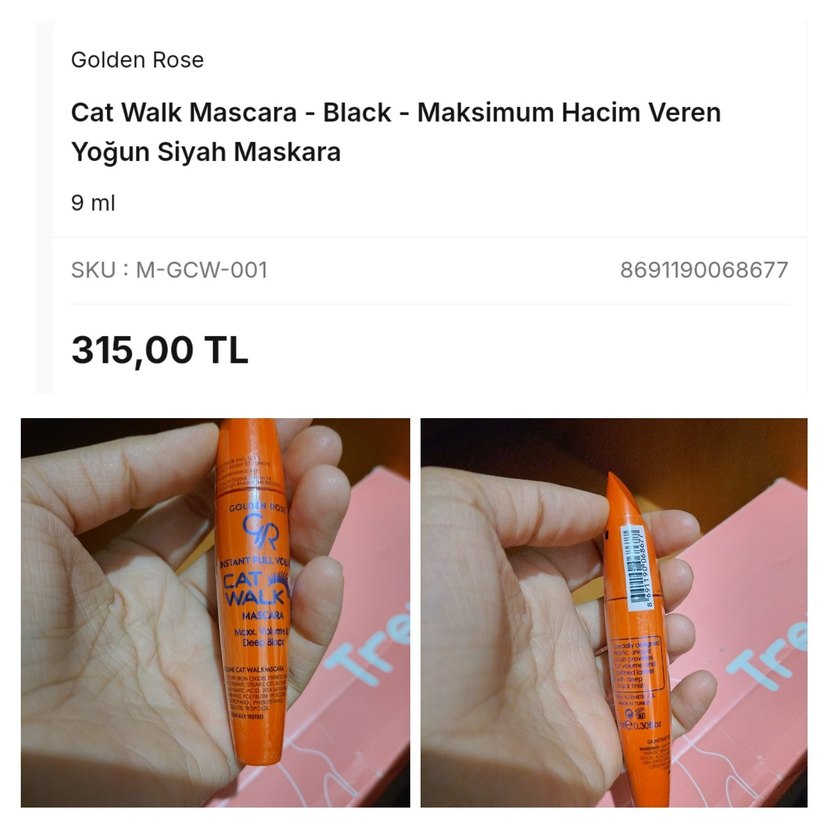 Golden Rose Cat Walk Maskara - Parlak Bej - Görsel 3