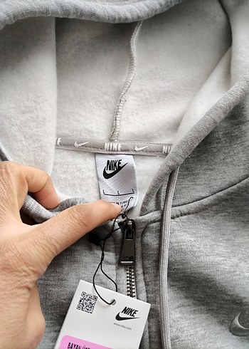 Gri Fermuarlı Kadın Sweatshirt - Görsel 3