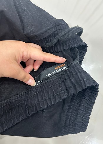 Koton Siyah Rahat Kesim Erkek Street Pantolon