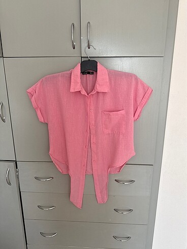 Pembe yazlık sıfır gömlek