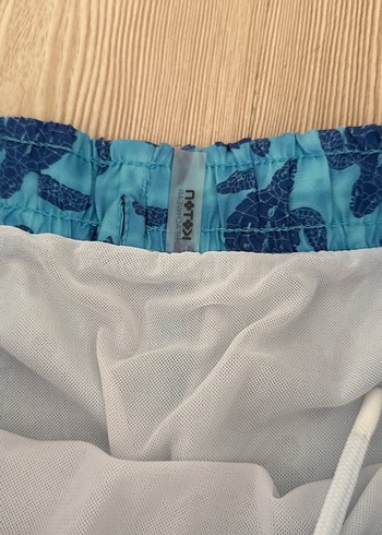 Erkek Renkli Batik Desenli Mavi Deniz Şortu - Görsel 3