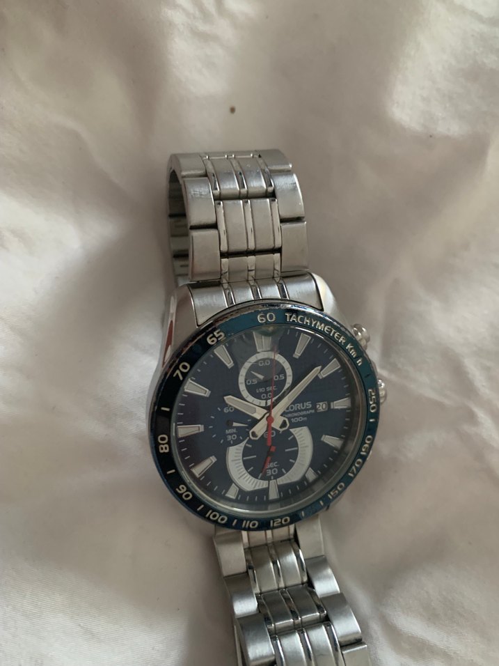 Erkek Klasik Mavi Kadranlı Kol Saati - Görsel 4