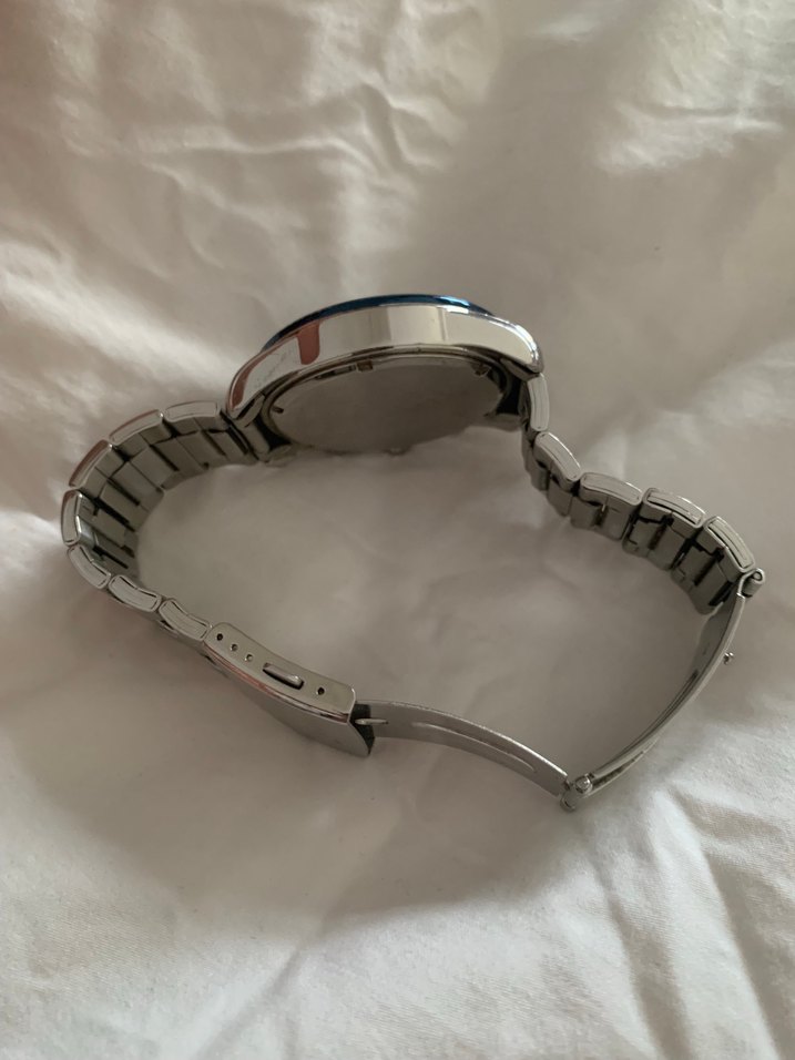 Erkek Klasik Mavi Kadranlı Kol Saati - Görsel 3