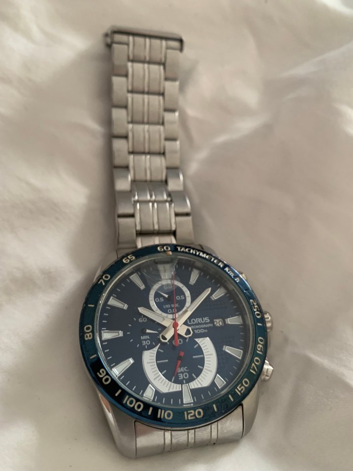 Erkek Klasik Mavi Kadranlı Kol Saati - Görsel 2