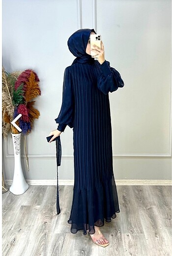 Tesettür abiye tesettür elbise - Görsel 9