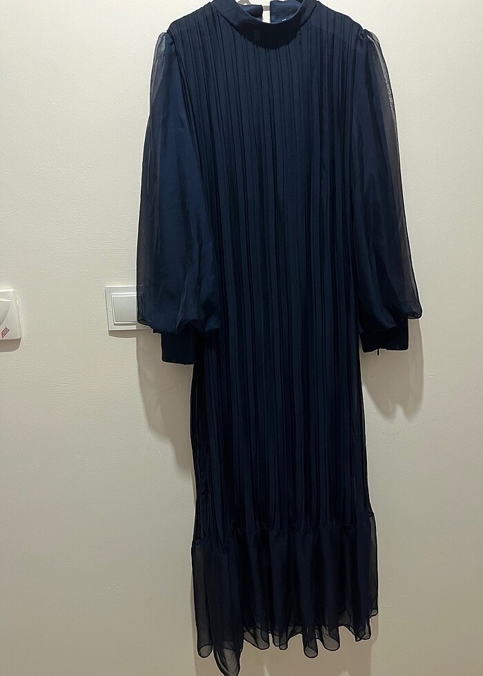 Tesettür abiye tesettür elbise - Görsel 4