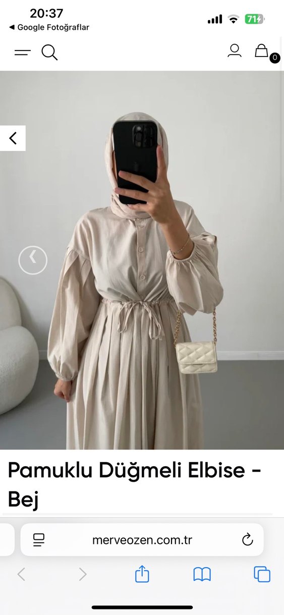 tericoton yazlık tesettür elbise - Görsel 4