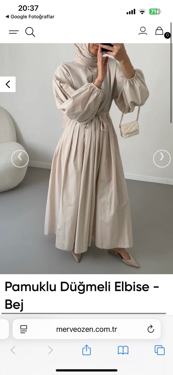 tericoton yazlık tesettür elbise - Görsel 2