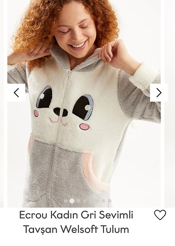 Gri Tavşan Figürlü Welsoft Tulum - Görsel 2