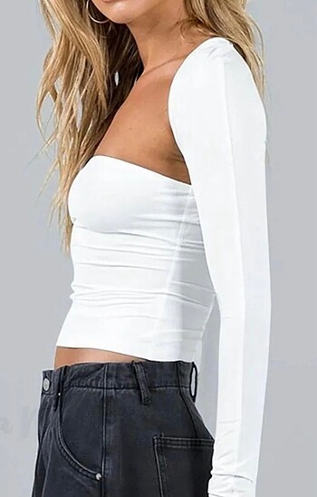 xs Beden Bolerolu straplez Crop