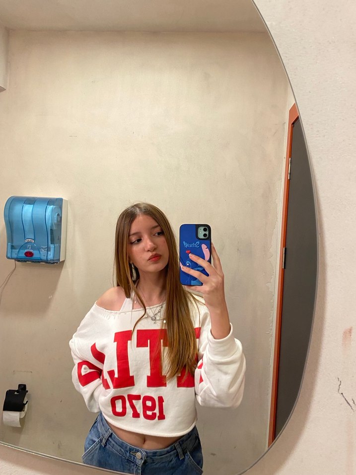 omuzu dusuk sweat - Görsel 2