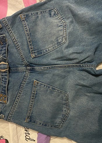 s Beden Mavi Loose Fit Denim Kadın Jean