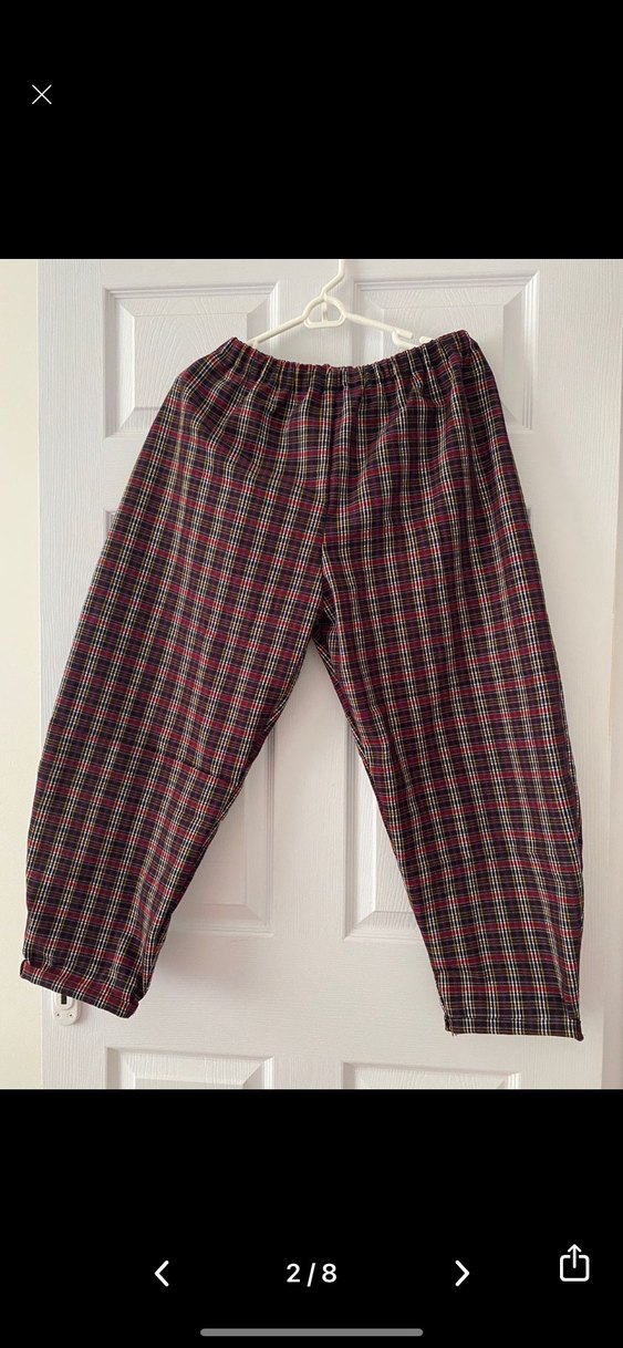 Ekose desen şalvar model Pinterest pantolon - Görsel 2