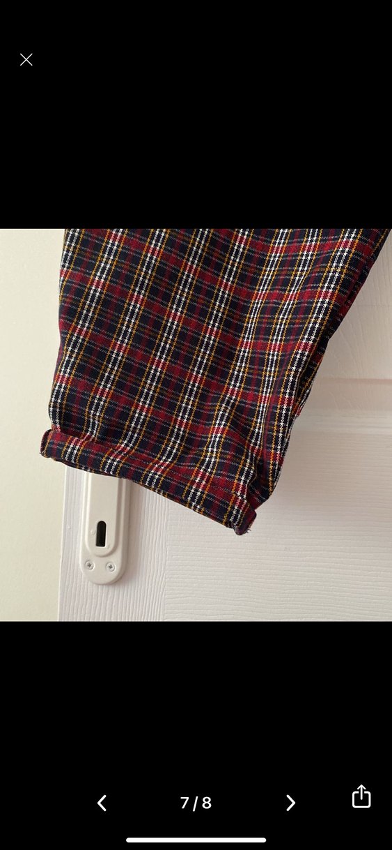 Ekose desen şalvar model Pinterest pantolon - Görsel 5