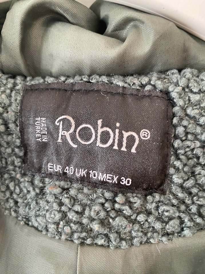 Çağla yeşili Uzun Kadın Kaban - Görsel 3