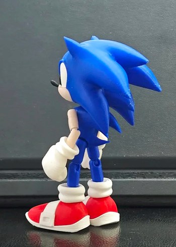 Sonic the Hedgehog Hareketli Aksiyon Figürü (3D Baskı) - Görsel 6