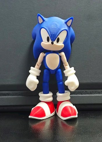 Sonic the Hedgehog Hareketli Aksiyon Figürü (3D Baskı) - Görsel 2