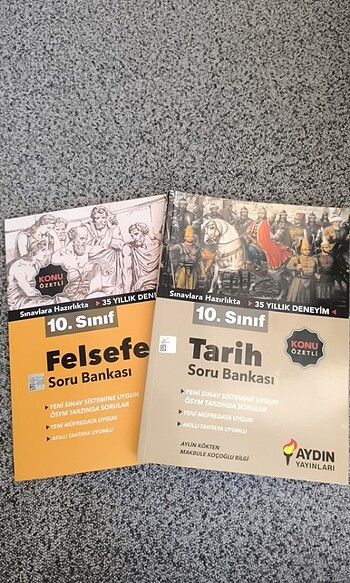 Aydın Yayınları 10. Sınıf Felsefe ve Tarih Soru Bankası Konu Anl