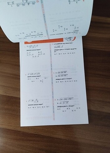  Benim Hocam Matematik Yaprak Test