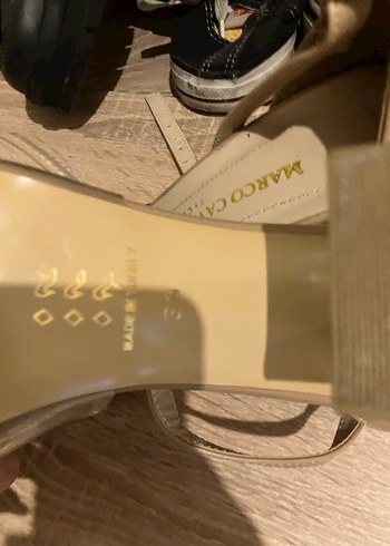 Bej Topuklu Kadın Ayakkabı - Görsel 2