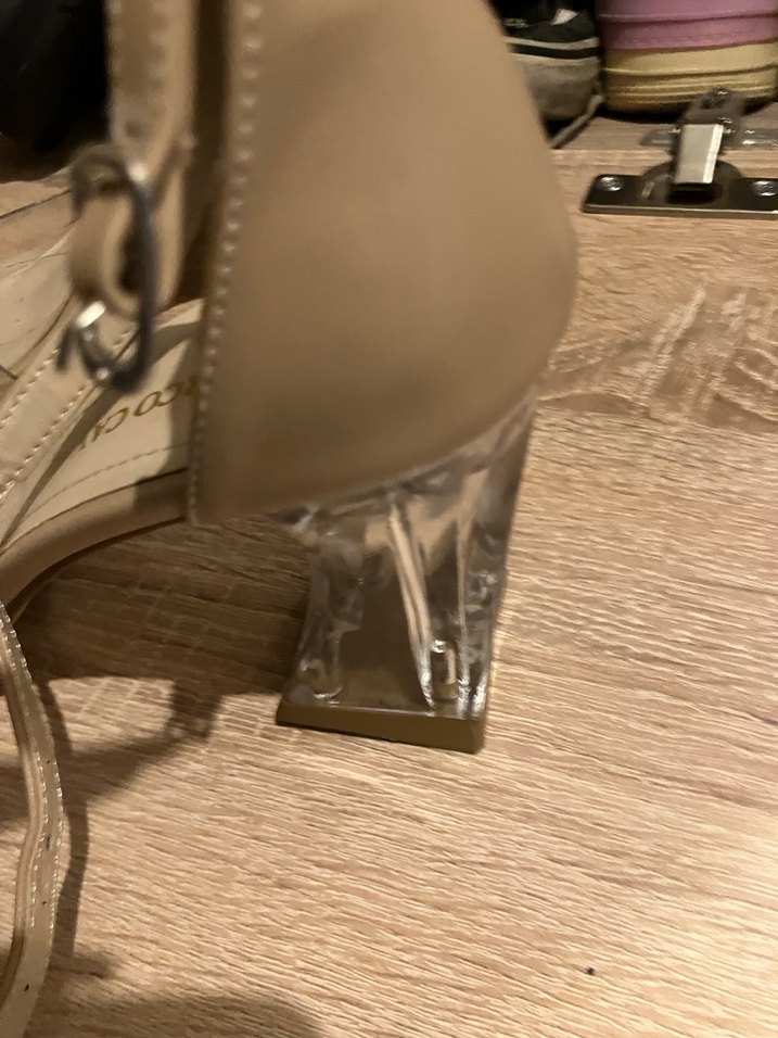 Bej Topuklu Kadın Ayakkabı - Görsel 4