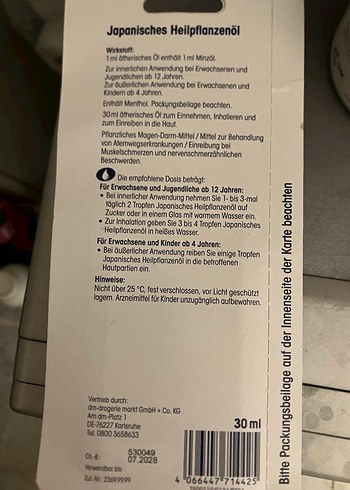 Mivolis Japon Şifalı Bitki nane  Yağı 30 ml - Görsel 4