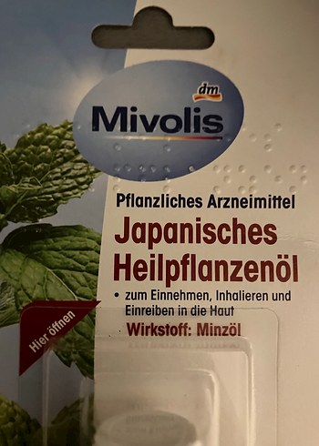 Mivolis Japon Şifalı Bitki nane  Yağı 30 ml - Görsel 2