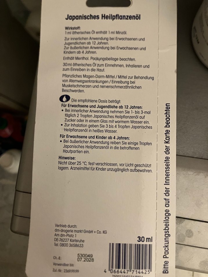 Mivolis Japon Şifalı Bitki nane  Yağı 30 ml - Görsel 4