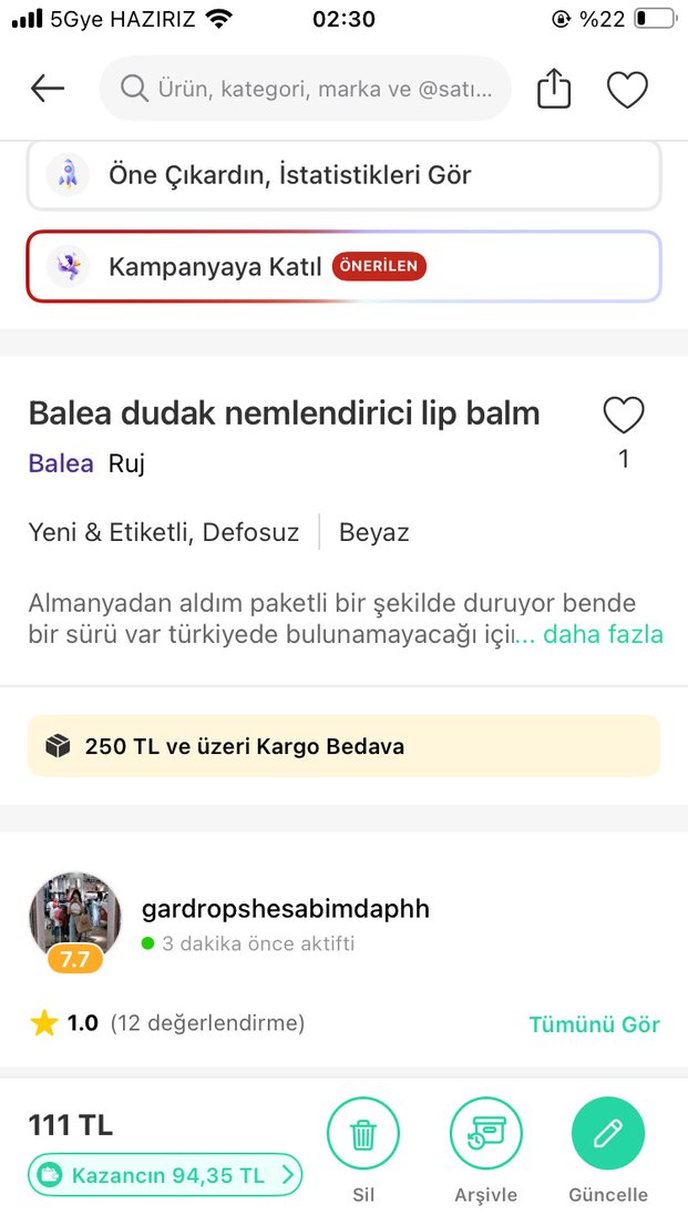 Balea Rosé Dudak Bakım Kremi - Tatlı Melodi - Görsel 2