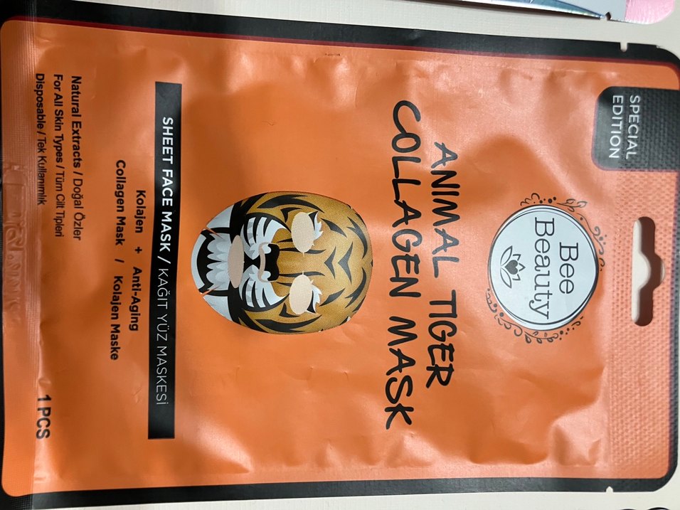 Bee Beauty Hayvan Temalı Kollajen Yüz Maskesi - Görsel 4