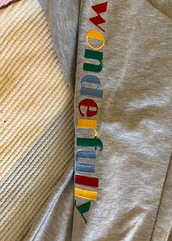 Trendyol & Milla Gri Baskılı Eşofman Altı unisex
