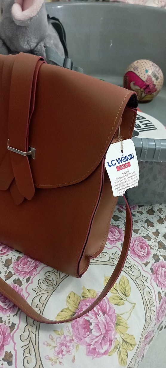 Bej Deri Kadın Çanta - Görsel 3