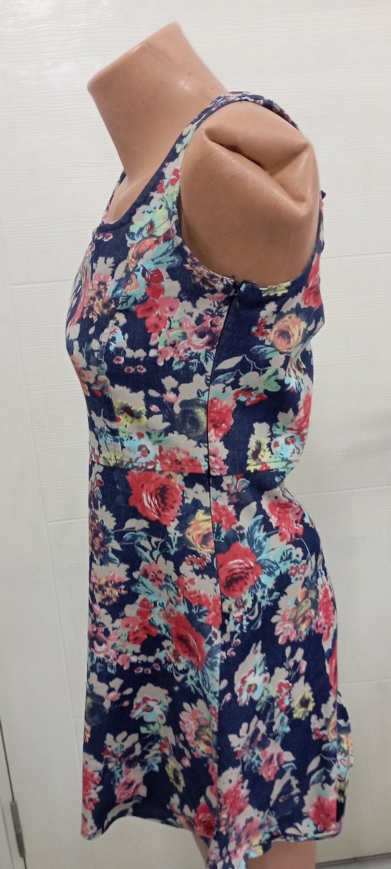 Çiçek Desenli Bohem Midi Elbise - Görsel 3