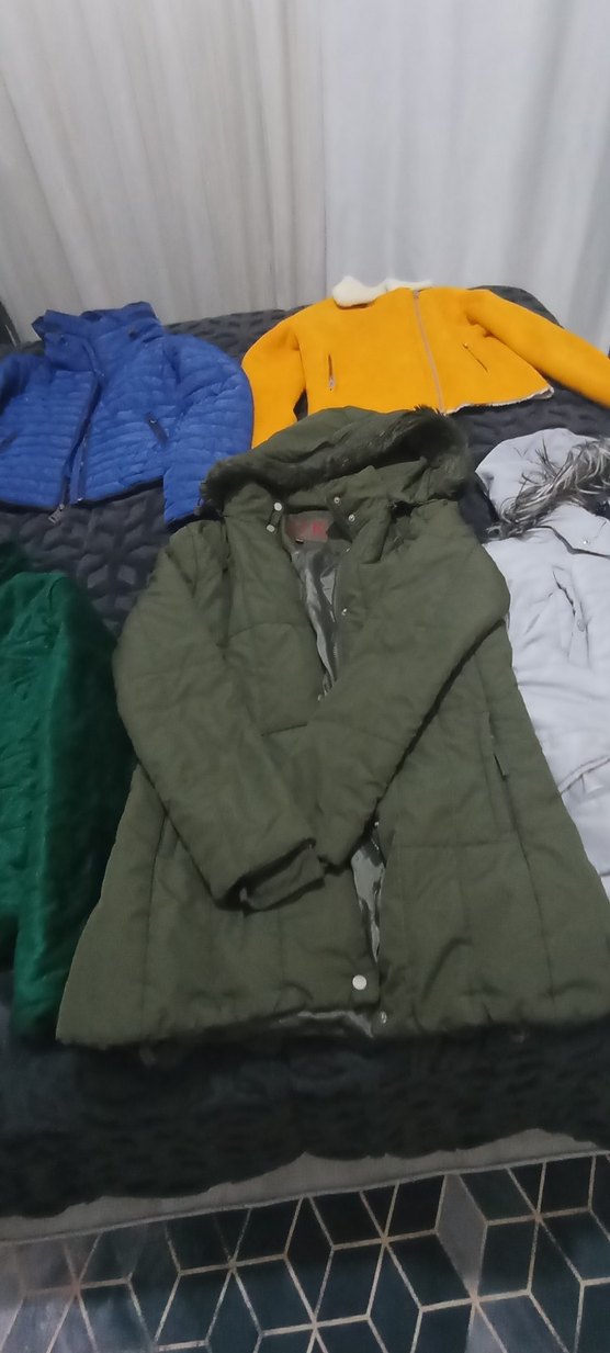 Sarı Süet Kadın Ceket Kürk Detaylı - Görsel 3